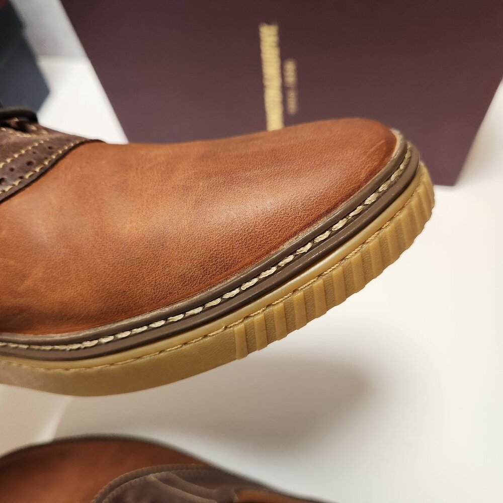 Johnston and Murphy Wallace Saddle Shoes Men's 9 M Chestnut Oiled Leather - Picture 16 of 16